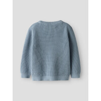 Basic Strickpullover, blau 116