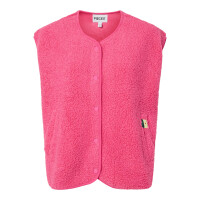 Pieces Teddy Weste pink