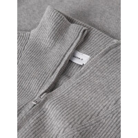 Kids Strick-Pullover mit Rei&szlig;verschluss, grau