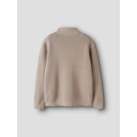 Kids Strick-Pullover mit Rei&szlig;verschluss, beige