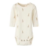 Lil&acute;Atelier Langarmbody Giraffe, beige