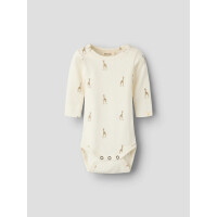 Lil&acute;Atelier Langarmbody Giraffe, beige