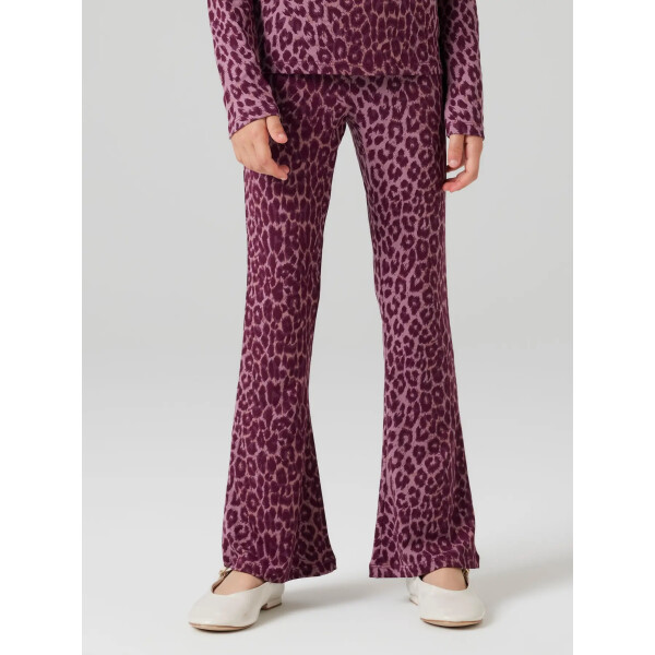 Bootcut Pants leomuster, pink