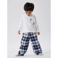 Mini Schlafhose, kariert, navy