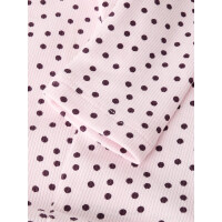 Mini Leggings in Ripoptik mit Punkten, rosa