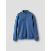 Half Zip Sweat Pulli blau