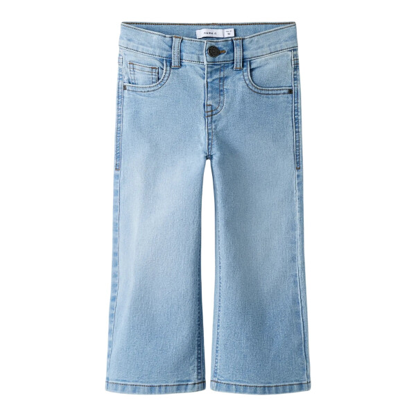 Mini Wide Jeans hellblau