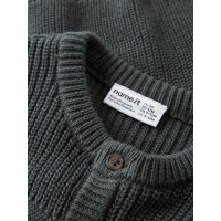 Struktur Baby Strickjacke dunkelgrau