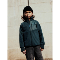 Mini Windfleece Jacke gr&uuml;n