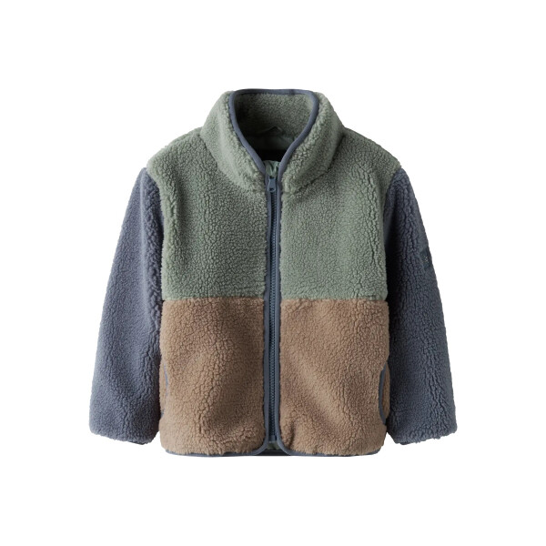 Mini Teddyjacke blau,gr&uuml;n,beige