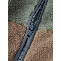 Mini Teddyjacke blau,gr&uuml;n,beige