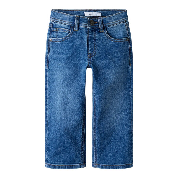 Mini Straight Jeans blau