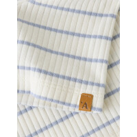 Mini Rib-Shirt gestreift, wei&szlig;/blau