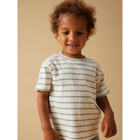 Mini Rib-Shirt gestreift, wei&szlig;/blau