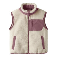 Kids Teddy Weste, beige-rosa