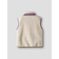 Kids Teddy Weste, beige-rosa