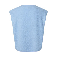 Pieces Teddy Weste hellblau