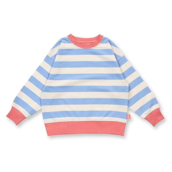 Streifen Sweater hellblau/wei&szlig;