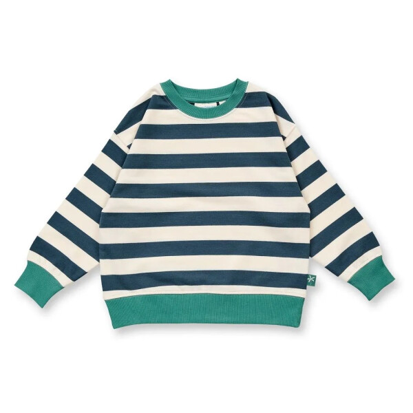 Streifen Sweater dunkelblau/wei&szlig;