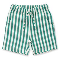 Twillshorts, gr&uuml;n/wei&szlig; gestreift