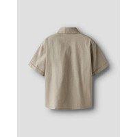 Baumwoll Hemd kurzarm, beige
