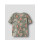 Mini T-Shirt Palmen- Blumen Design olive