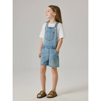 Kids Jeans-Latzhose kurz, blue-denim