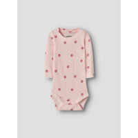 Baby Body mit &Auml;pfeln rosa