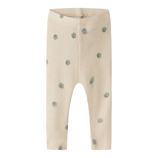 Baby Hose mit &Auml;pfeln, beige