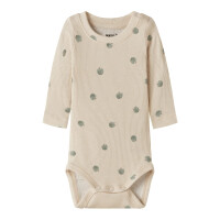 Baby Body mit &Auml;pfeln, beige