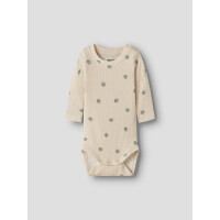 Baby Body mit &Auml;pfeln, beige