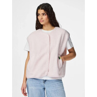 Pieces Teddy Weste, rosa