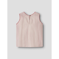 Mini Top mit Streifen und Stickerei, rosa