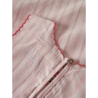 Mini Top mit Streifen und Stickerei, rosa