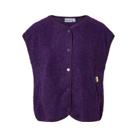 Pieces Teddy Weste lila