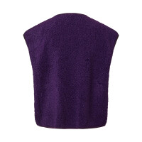 Pieces Teddy Weste lila