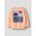 Sommerpulli mit Palmenprint, pastell orange