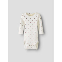 Lil&acute;Atelier Langarmbody mit Herzen, offwhite