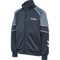 hmlJR REG POLY BLOCK ZIP JACKET, grau