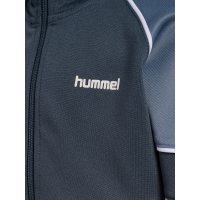 hmlJR REG POLY BLOCK ZIP JACKET, grau