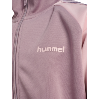 hmlJR REG POLY TAPE ZIP JACKET, altrosa