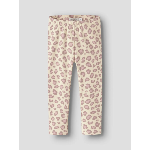 Mini Leo Leggins mit Fleece, beige/rosa