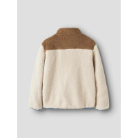 Kids Colorblocking Teddy Jacke, beige-blau