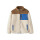 Kids Colorblocking Teddy Jacke, beige-blau