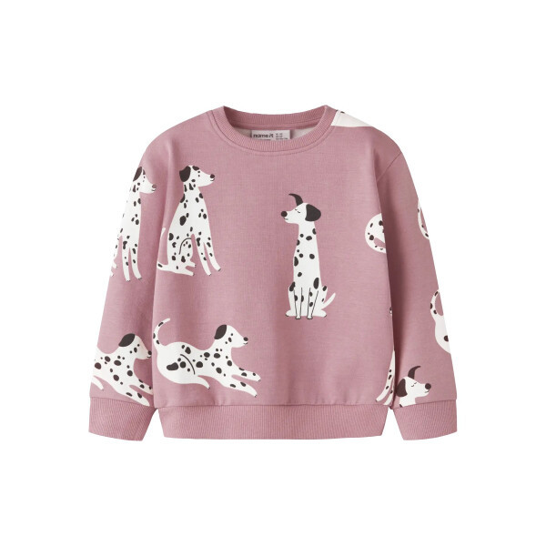 Mini Sweat Pulli Dalmatiner, rosa
