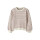 Kids Strickpulli gestreift, wei&szlig;/rosa/braun