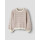 Kids Strickpulli gestreift, wei&szlig;/rosa/braun
