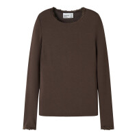 Kids Langarm Shirt Chocolate brown