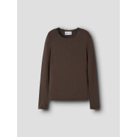 Kids Langarm Shirt Chocolate brown