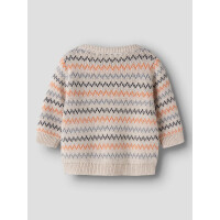 Baby Strickpulli Zackenmuster, beige